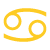glyph symbol Cancer
