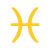 glyph symbol Pisces